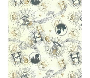 Baumwolle - Harry Potter creme weiß